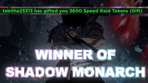 Winner Of The Shadow Monarch Giveaway In Anime Dimensions Youtube