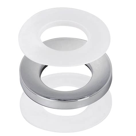 2 Pcs Bathroom Sink Mounting Ring Chrome F Countertop Basin Drain