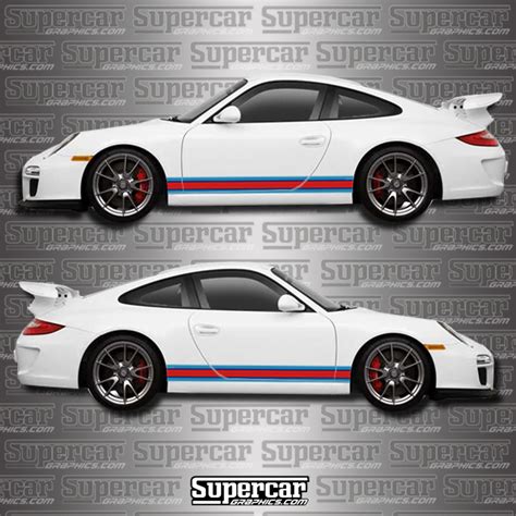 Porsche 911 Martini Style Side Stripe Kit