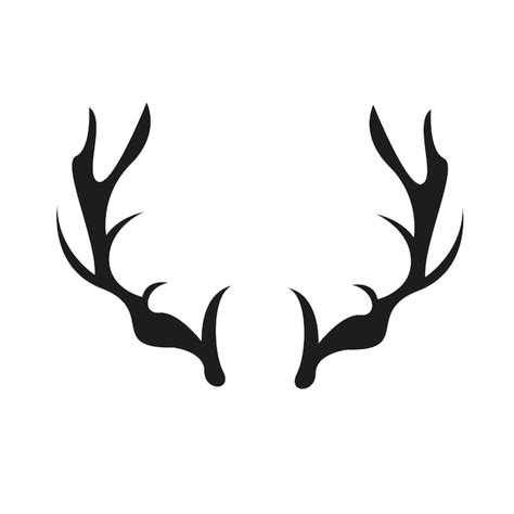 Silhouette De T Te De Cerf Logo Deer Set Design Premium Vecteur Premium