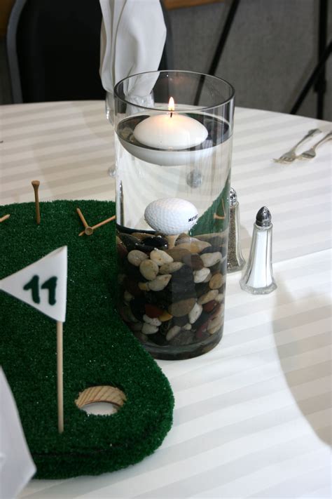 Pin By Cheryl Lynn Designs On Floral Centerpieces Golf Decor Golf