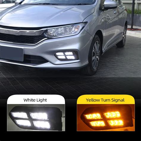 Car Flashing Set Led Drl Daytime Running Light For Honda City