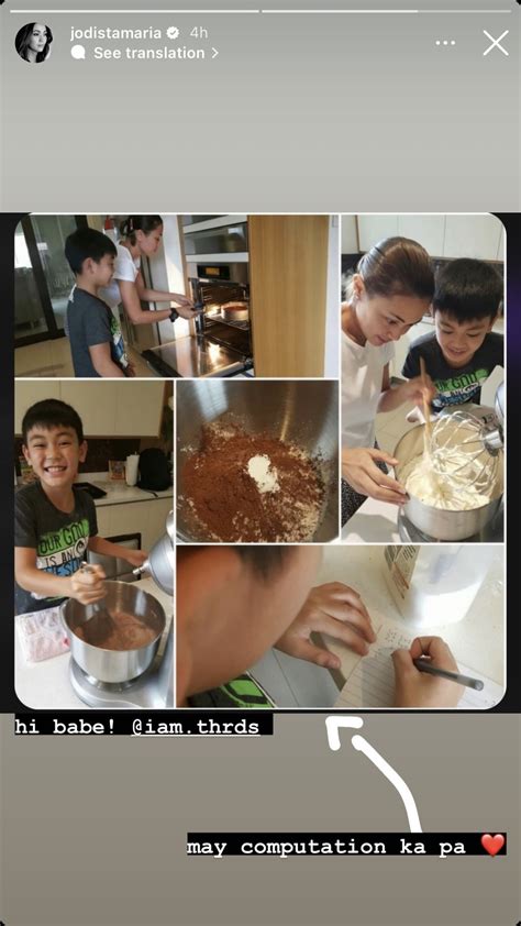 Jodi Sta Maria Son Thirdy Bond Over Baking As Classmates Pep Ph