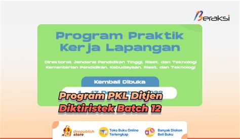 Program Praktik Kerja Lapangan Pkl Ditjen Diktiristek Batch