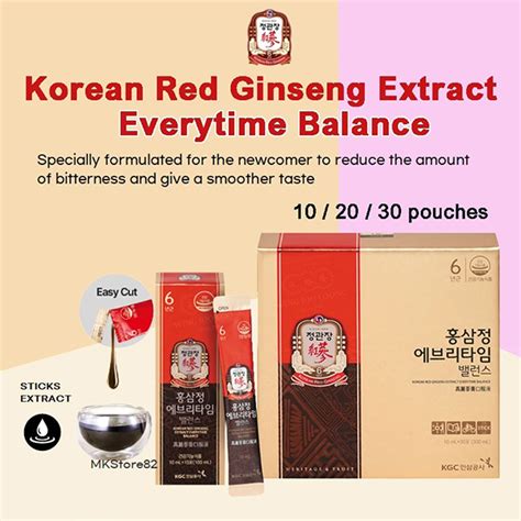 Cheong Kwan Jang Korean Red Ginseng Extract Everytime Balance Ml