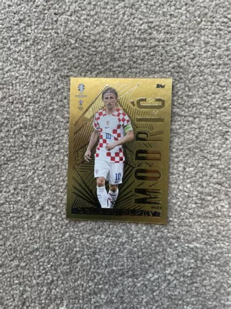 Topps Match Attax Uefa Euro Luka Modric Golden Glory Card Gg Le