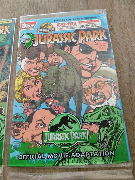 Jurassic Park Ts Sealed Vintage Comic Book Set Topps Etsy