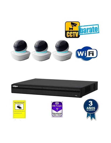 Kit Videovigilancia Ip Wifi C Maras Domo Motorizada Mpx Ptica