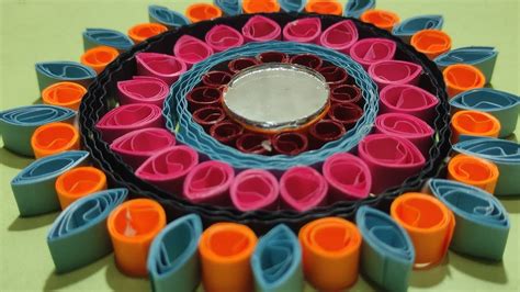 How To Make Paper Art Mandalapaper Art With Mirror Quilling Mandala