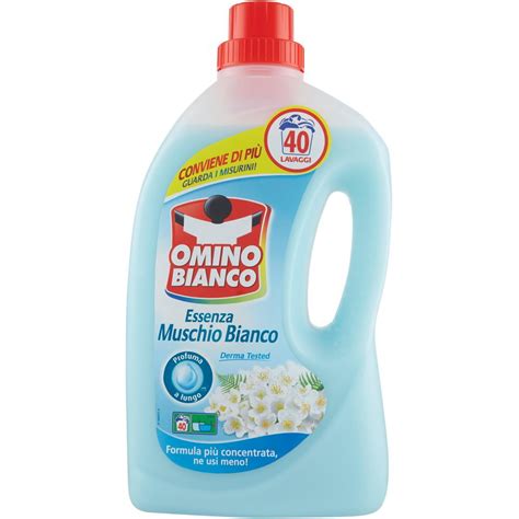 Detersivo Lavatrice Essenza Muschio Bianco OMINO BIANCO 2000 ML Coop Shop