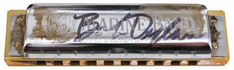 Lot Detail - Bob Dylan Owned, Used & Signed Harmonica