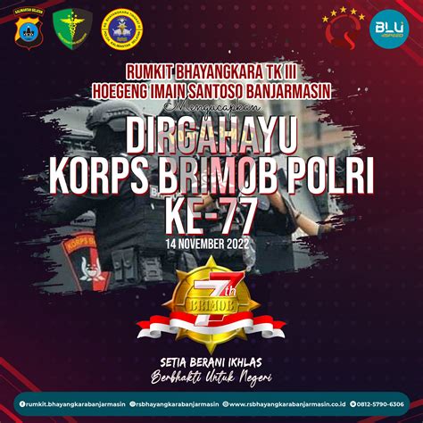 Dirgahayu Korps Brimob Polri Ke 77 Rs Bhayangkara Tingkat Iii Banjarmasin