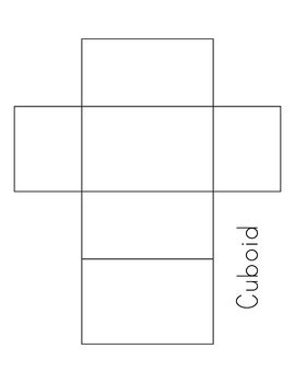 Make a 3d Cuboid Shape Out of Paper - Template by BazLearning | TPT