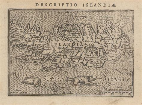 Petrus Bertius Descriptio Islandiae 1606 The Map House