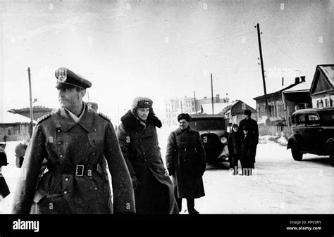 Field Marshal Friedrich Paulus (l), supreme commander of German 6th Army, is captured by the Red ...