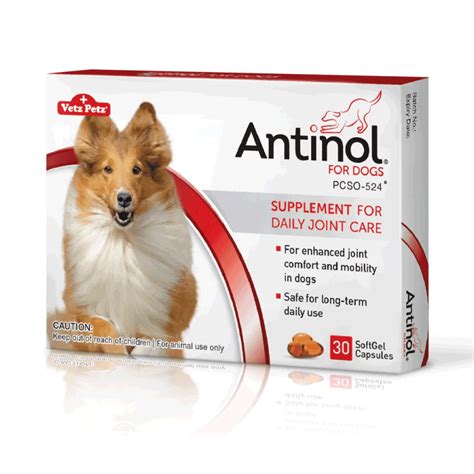 Antinol For Dogs Softgel Capsules Bandana Rx