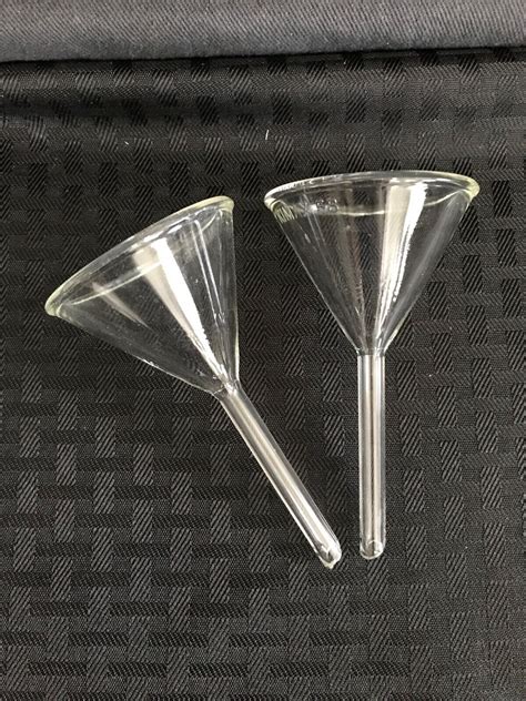 2 Kimax Glass 55mm Id 58° Angle Filling Funnel Short Stem 28950 55 B