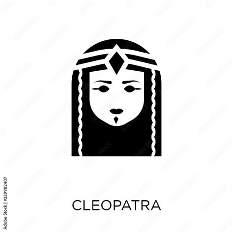 Cleopatra icon. Cleopatra symbol design from Desert collection. Stock ...