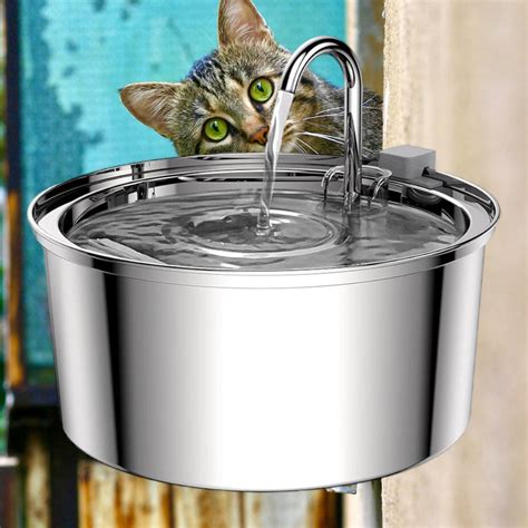 Stainless Steel Cat Water Fountains Online Free Shipping Cat Water