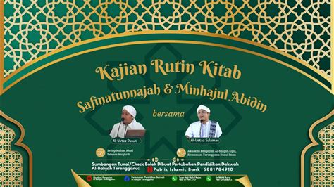 Kajian Kitab Safinatunnajah Al Ustaz Dasuki 26 Safar 1446H 31 Agu