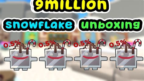 9 Million Snowflake Unboxing I Roblox Giant Simulator YouTube