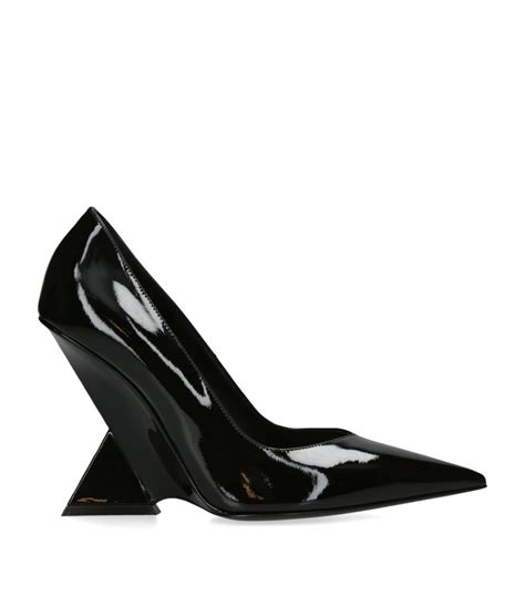 Womens The Attico Black Patent Leather Cheope Pumps Harrods Uk