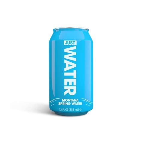 Spring Water 12 Fl Oz Aluminum 24 Pack Just Water
