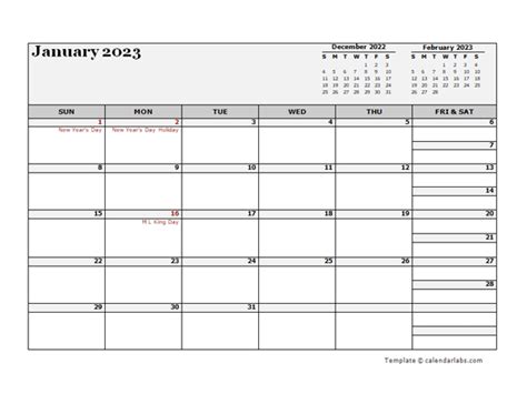 2023 Monthly Planner Template Microsoft Word - Free Printable Templates