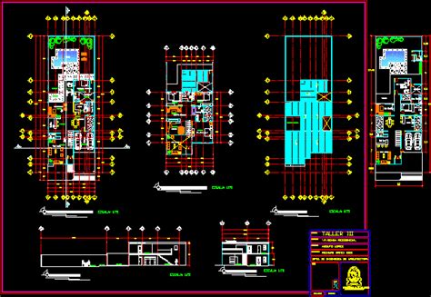 Residencial House 2 Levels DWG Block For AutoCAD Designs CAD