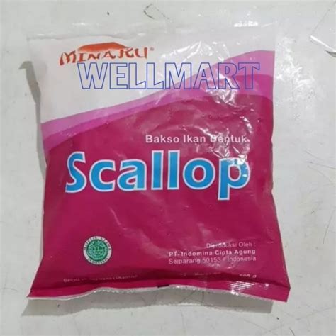 Jual Minaku Scallop 500g Halal Bakso Ikan Bentuk Scallop Shopee Indonesia