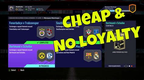 FUT 21 SBC Dortmund V Schalke Marquee Matchups Cheap No