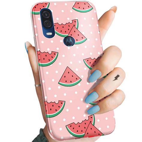 ETUI DO MOTOROLA ONE VISION P40 WZORY ARBUZ Z ARBUZEM MELON OBUDOWA