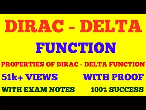 Dirac Delta Function Properties Of Dirac Delta Function With Exam