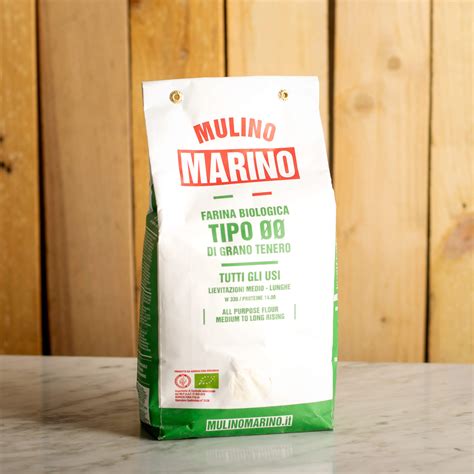 Farina Bio Di Grano Tenero Tipo Kg Mulino Marino