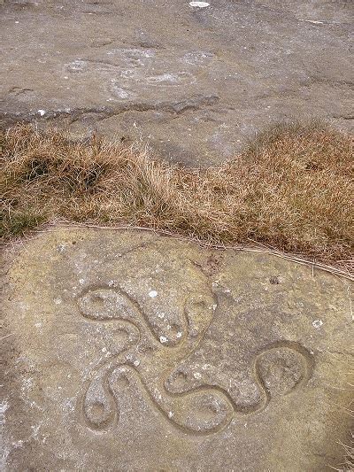 Swastika Stone Carved Rock Rock Art Ilkley Moor West Yorkshire