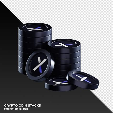 Premium Psd Dydx Coin Stacks Cryptocurrency D Render Illustration