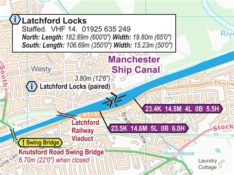 √ Manchester Ship Canal Railway Map