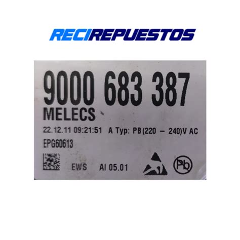 Modulo Placa Lavavajillas Melecs EPG60613 Recirepuestos