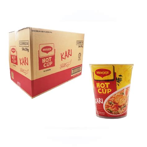 Maggi Hot Cup Curry Carton S X G Shopee Malaysia