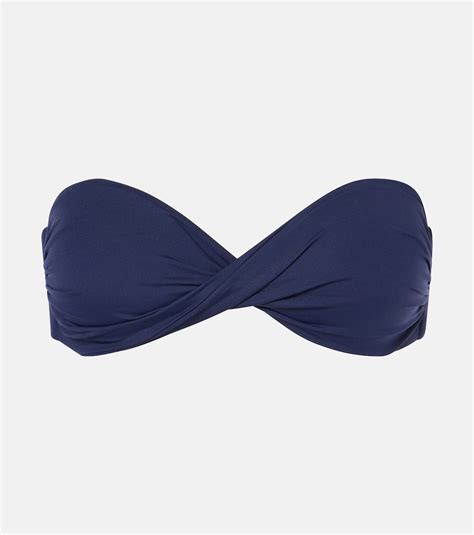 Martinique Strapless Bikini Top In Blue Melissa Odabash Mytheresa