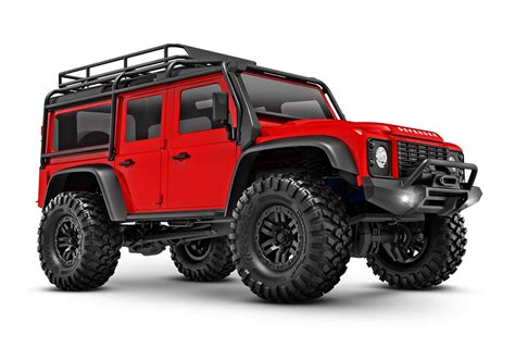 97054 1 Trx 4m Defender 3qtr Front Red Rc Driver