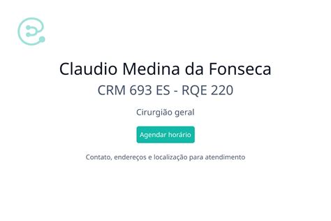 Claudio Medina da Fonseca Cirurgião geral em Vitória ES