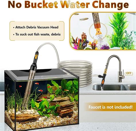 Hygger Bucket Free Aquarium Water Change Kit With Metal Faucet