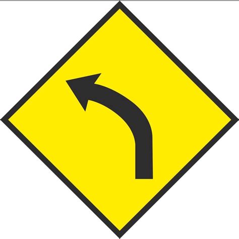 sharp bend left warning road warning signs ireland pd signs