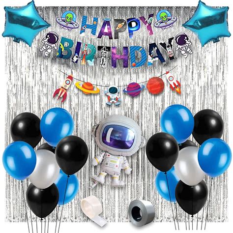 Buy Party Propz Large Happy Birthday Decorations 49 Pcs Black And