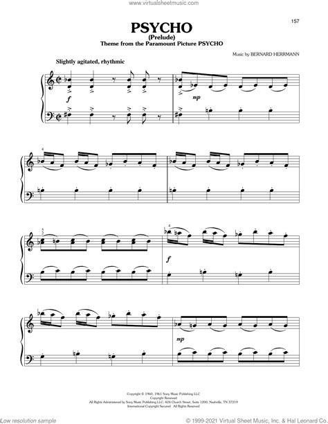 Psycho Prelude Easy Sheet Music For Piano Solo Pdf