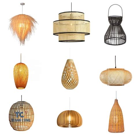 Fashionable Wicker Chandelier Rattan Hang Light Led Chandelier Hand