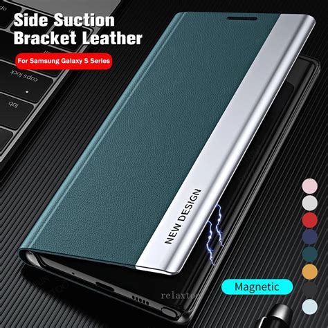 Magnetic Flip Cover Leather For Samsung Galaxy S 24 23 S24 S23 Ultra