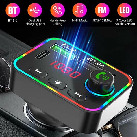 Bluetooth Fm Transmitter For Car Bluetooth Car Adapter With Dual Usb