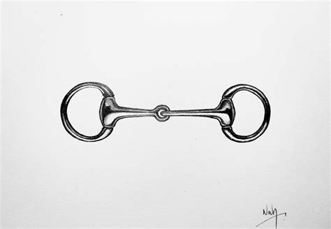 Snaffle Bit Drawing